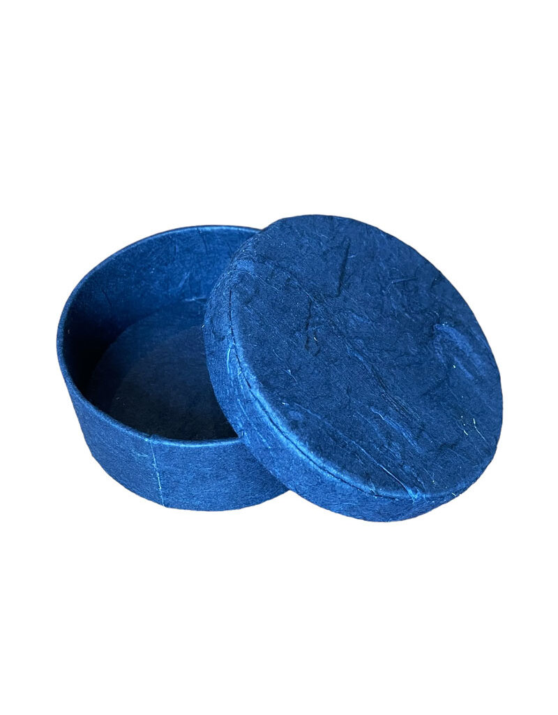 TH298 - Round box made of mulberry paper