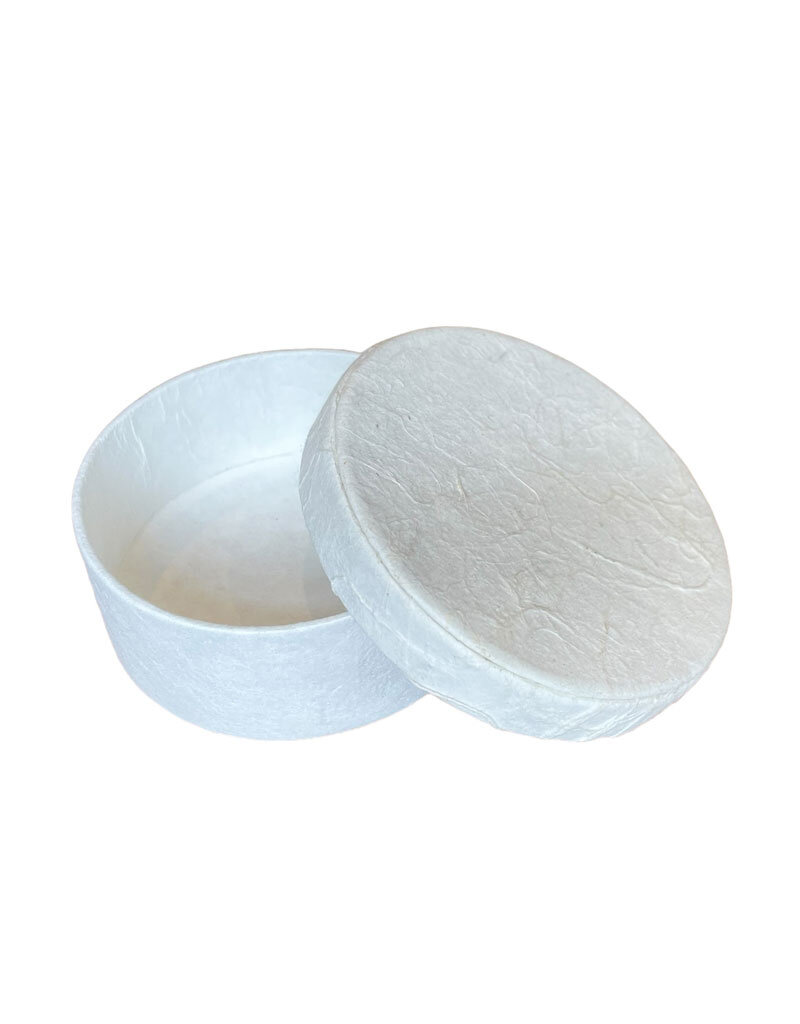 TH268 - Runde Schachtel aus Maulbeerpapier