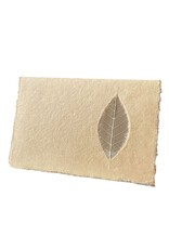 Set of  double cards with grain leaf, with envelopes