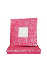 Guestbook photoframe silver roses