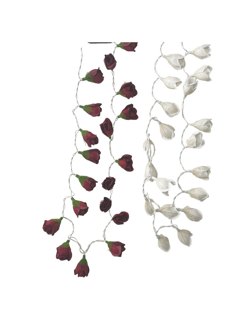 . TH147 - Guirlande lumineuse avec des roses