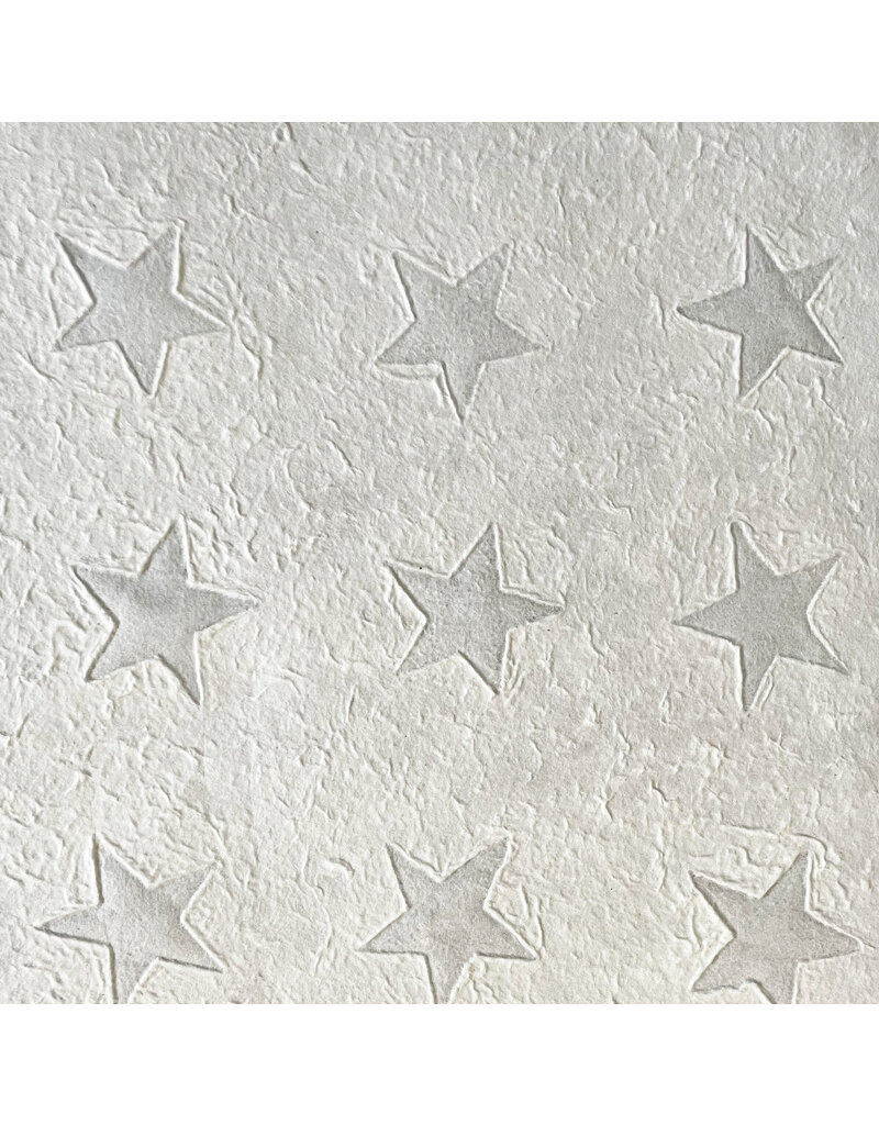 Papier de mûrier avec des étoiles gaufrées