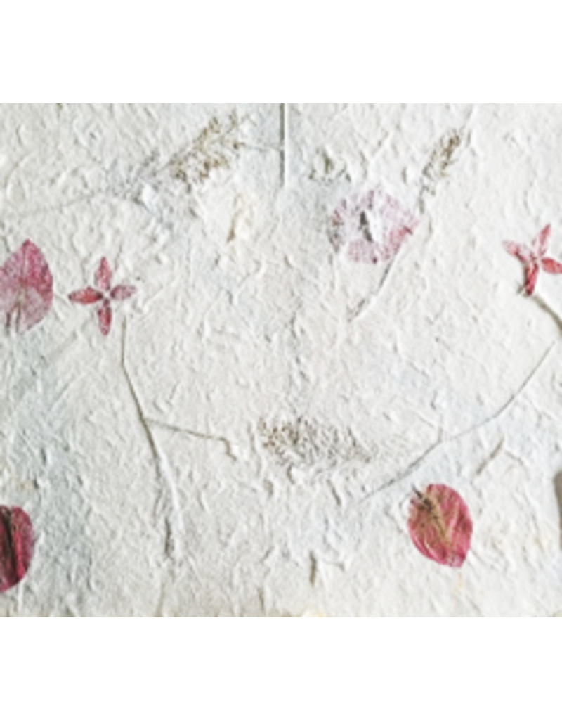 TH946 - Papier de mûrier avec mélange de fleurs
