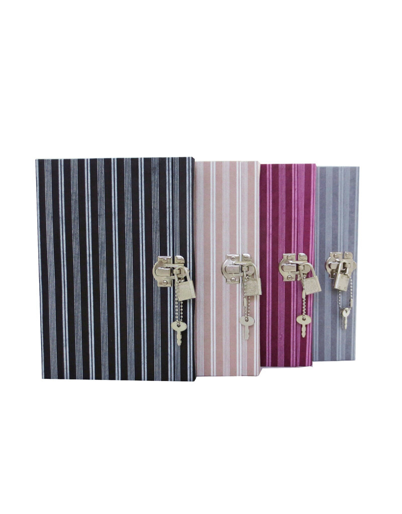 Diary with stripes print