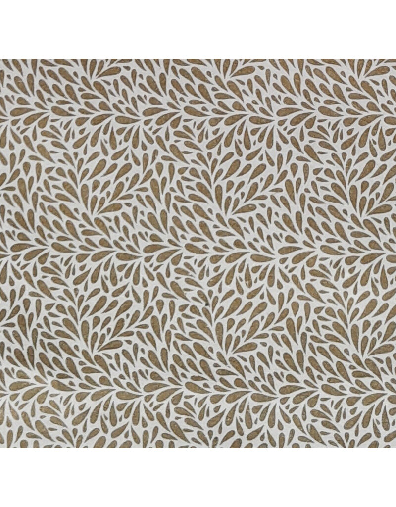 NE851 - Papier lokta avec imprimé feuilles