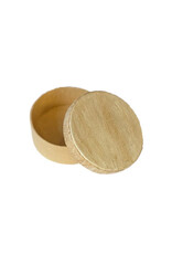 Round box with bark