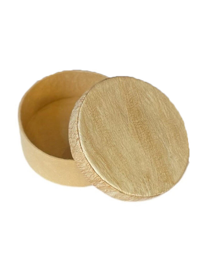 Boîte ronde avec écorce d'arbre