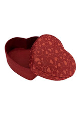 Heartshape box with hearts print