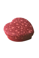 Heartshape box with hearts print