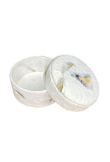 TH265 - Round box with flowers leaves