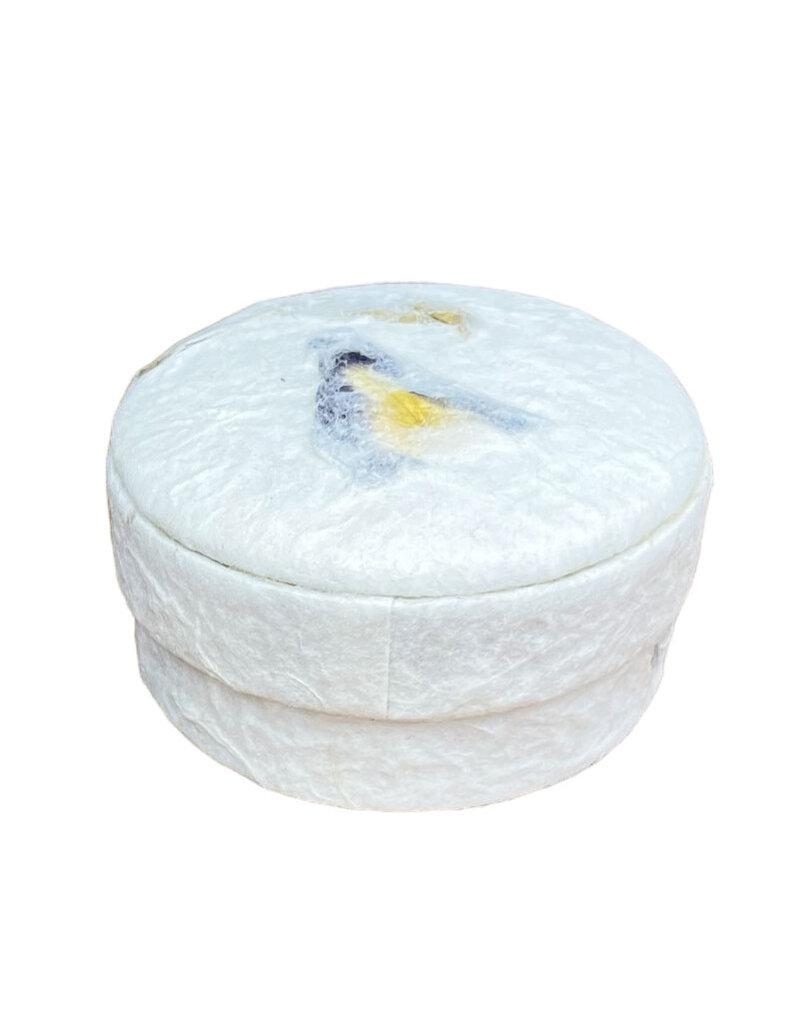 TH069 - Round box with flowers leaves