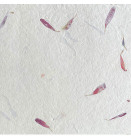 AE168 Cotton paper with flower petals,