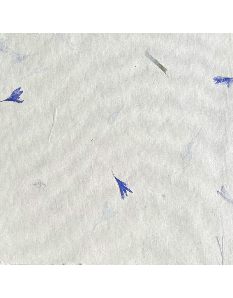 Cotton paper with flower petals