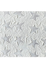 Mulberry paper with embossed stars