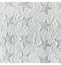 TH891 Maulbeerpapier mit kleine geprägten Sternen