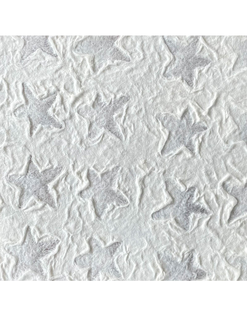 Maulbeerpapier mit geprägten Sternen