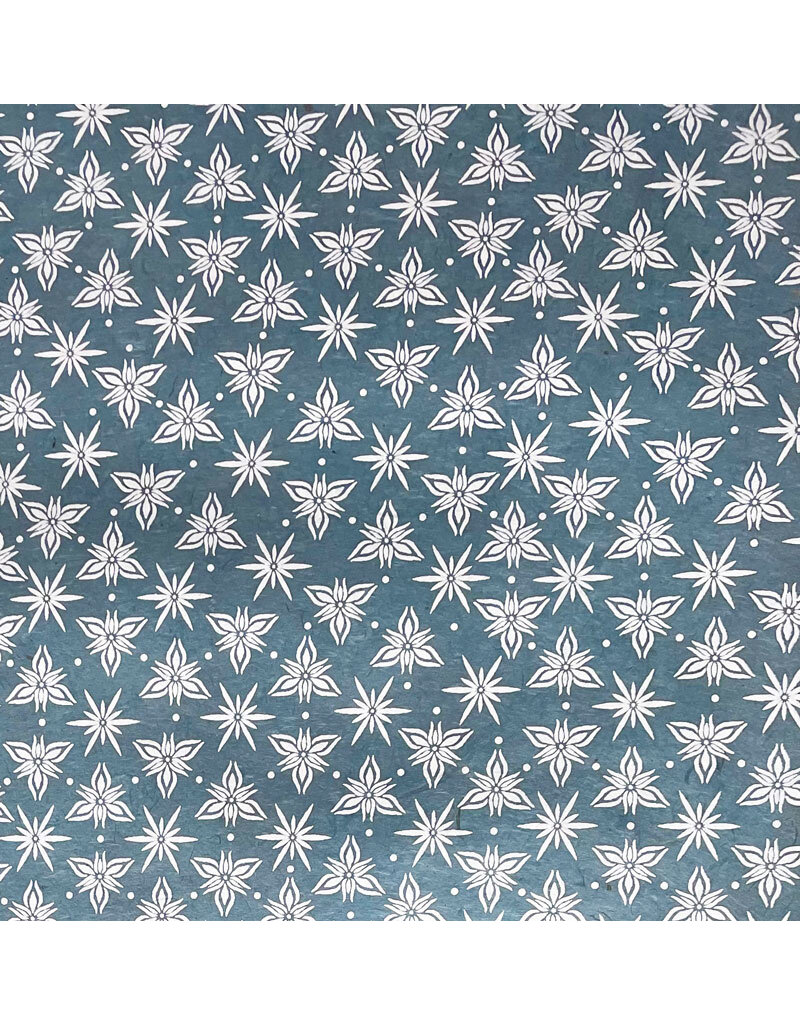 NE215 - Lokta paper with star flowers