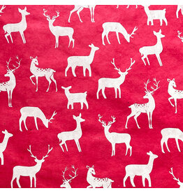 NE218 Lokta paper with reindeer print