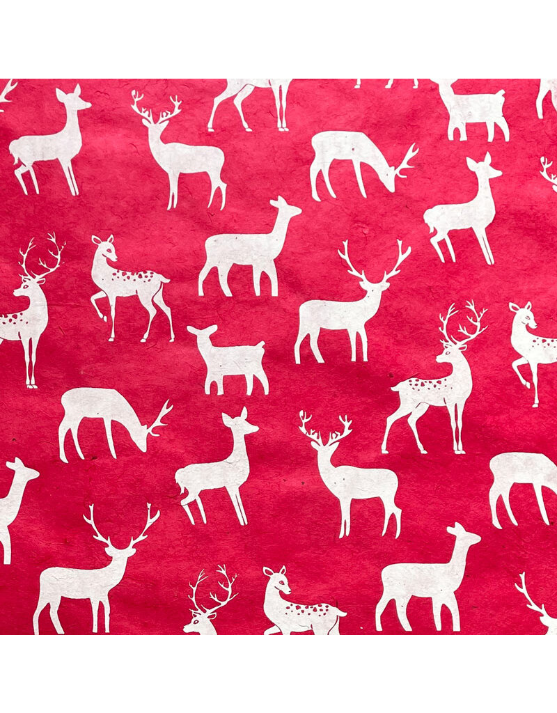 NE218 - Lokta paper with reindeers