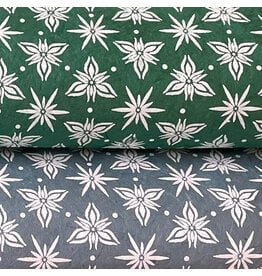 NE215 - Papier lokta avec fleurs étoilées