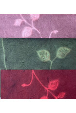 Papier Lokta avec impression solaire florale