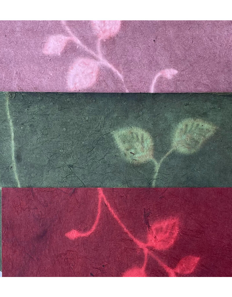 NE886 - Papier lokta avec imprimé floral