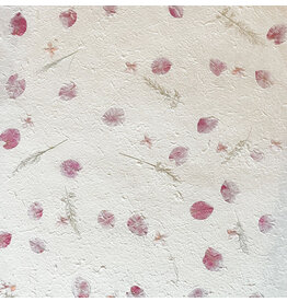 TH946 - Papier de mûrier avec mélange de fleurs