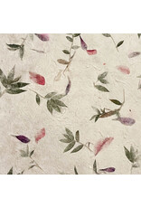 Mulberrypapier met  bloemen