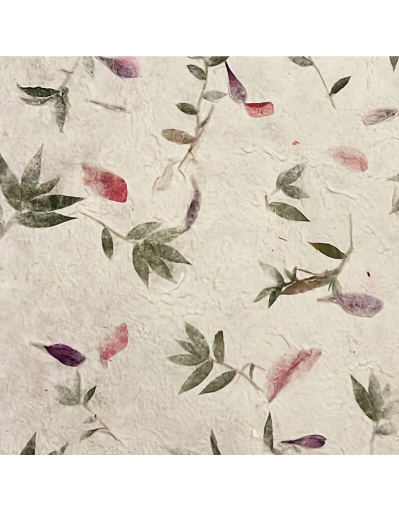 Mulberrypaper with  flowers