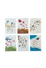 . Set 6 cards/envelopes with birds