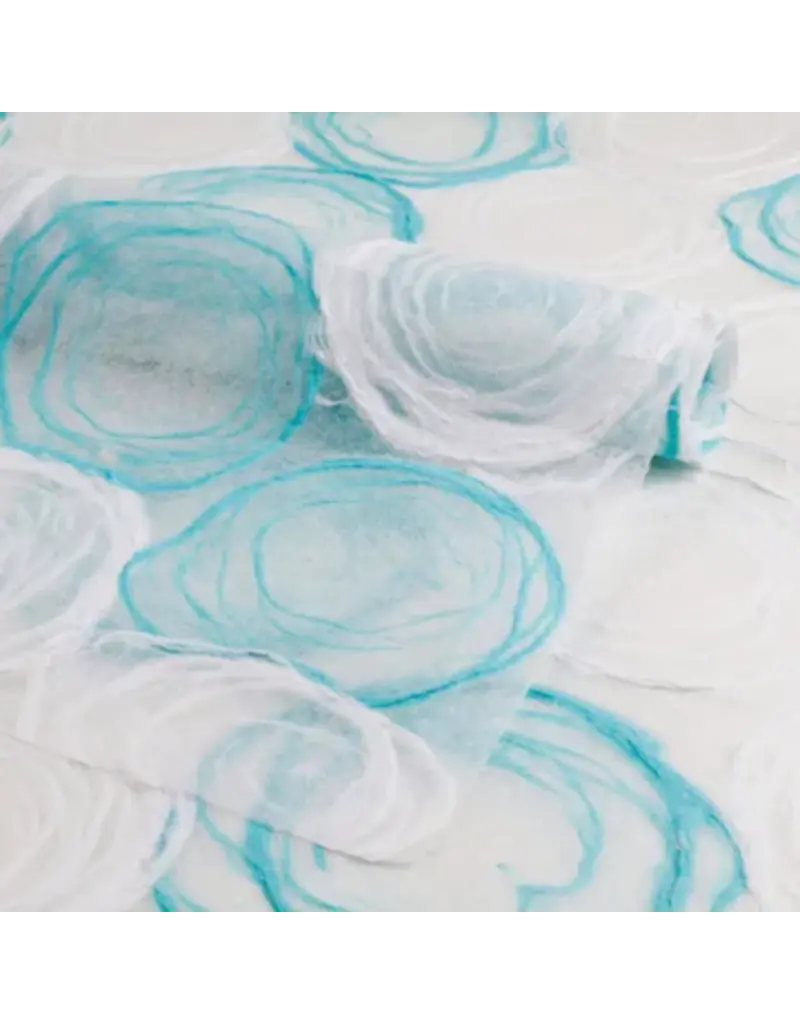 TH833 - Maulbeer-Papier mit handgemachten Rosen