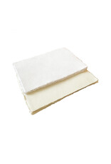 Set 25 sheets of cotton paper with deckled edge, 125 gsm