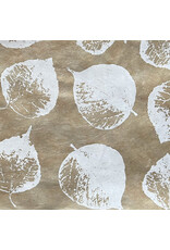 Lokta paper with bodhi leaf print