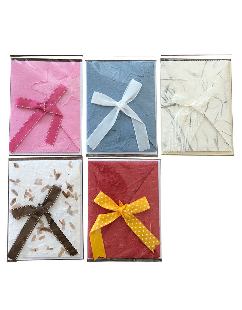 Set of 5 cards/envelopes  mulberrypaper