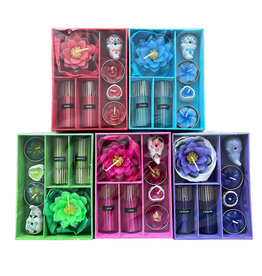 TH412 - Set mit Räucherstäbchen und Kerzen