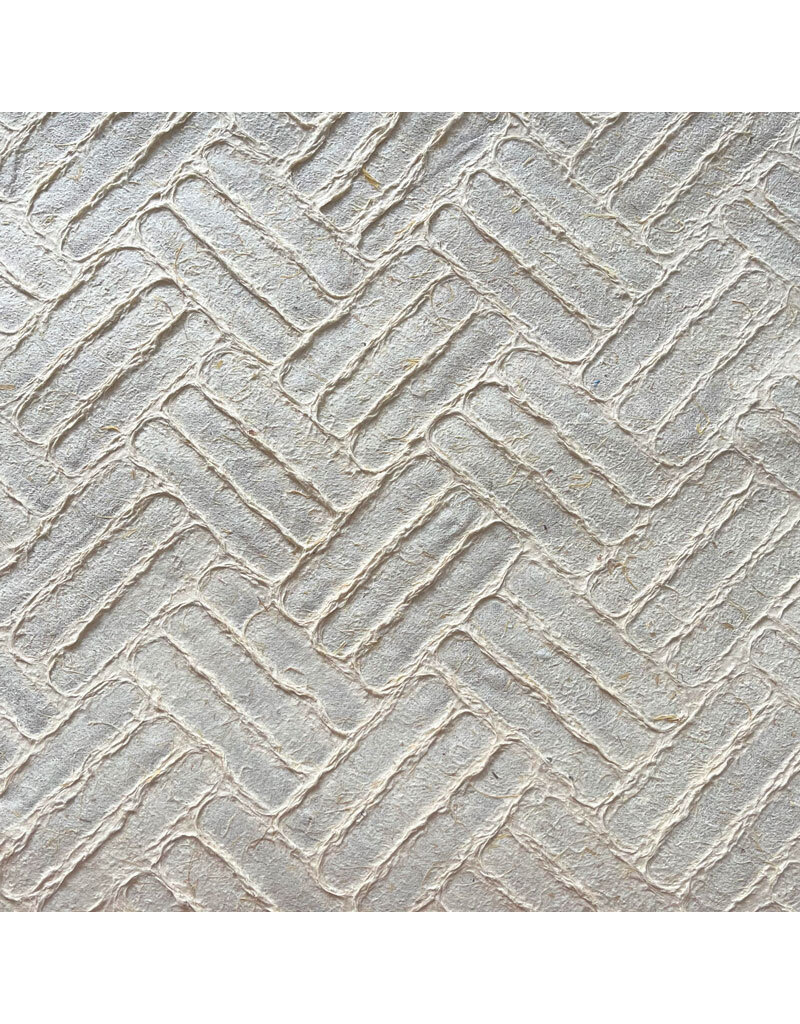 TH885 - Papier de mûrier et de maïs avec motif à chevrons