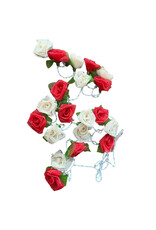 Lichtslinger met  bloemen