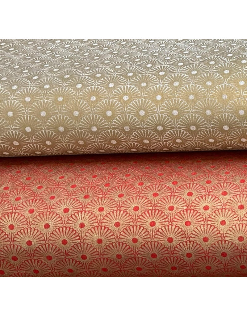 NE891- Lokta paper with fan print