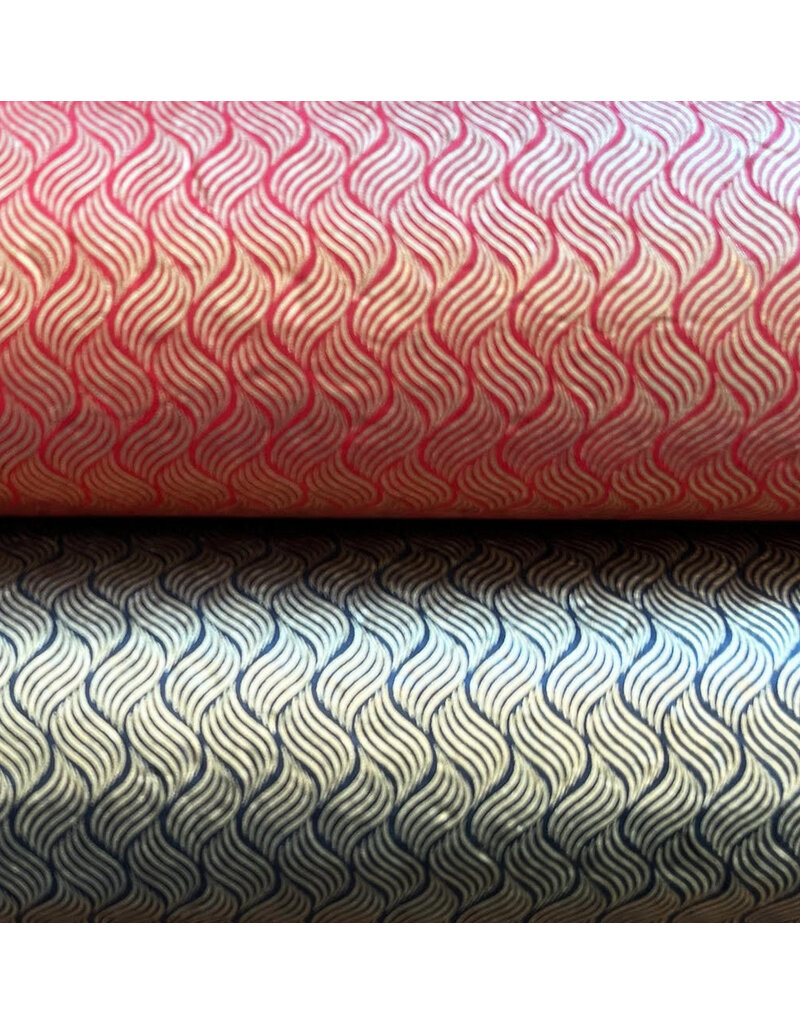 Papier Lokta avec impression d'or