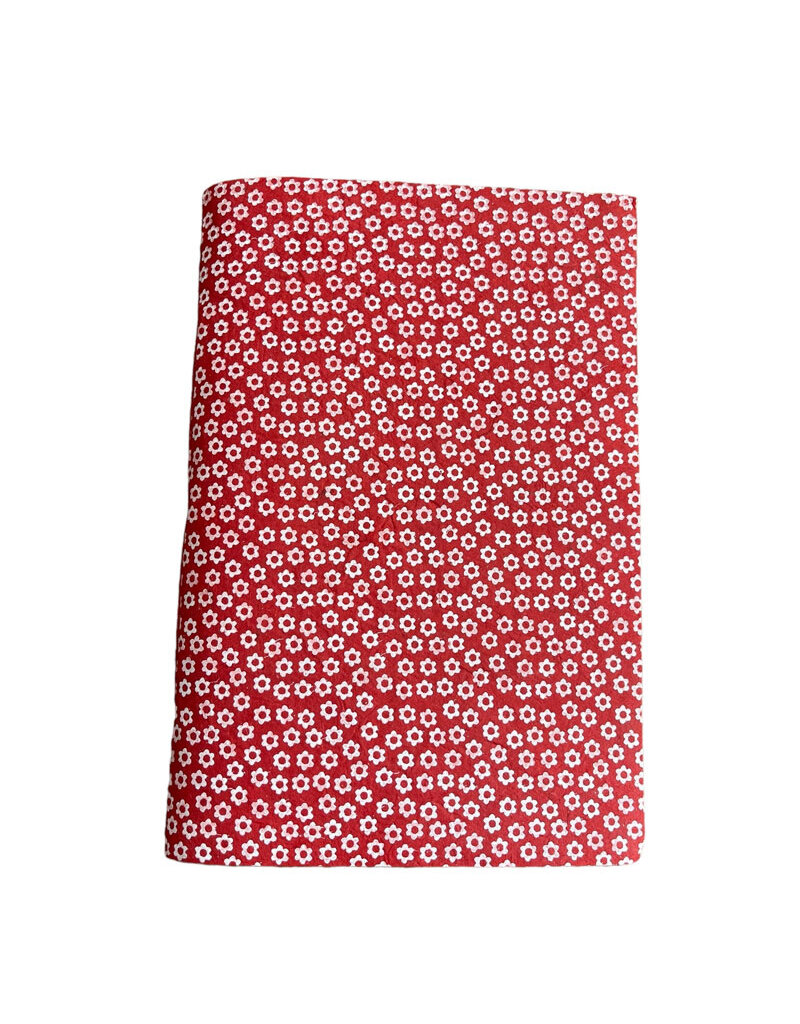 Notebook van lokta papier met kleine print