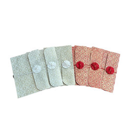 NE166 Set of 6 envelops loktapaper goldprint