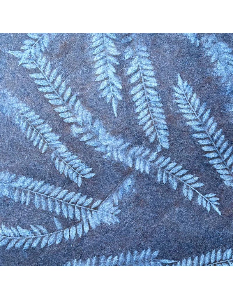 Papier Lokta avec impression de la feuille d'Amala