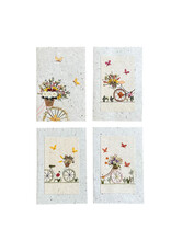 . Set 8 cards/envelopes with bicycles