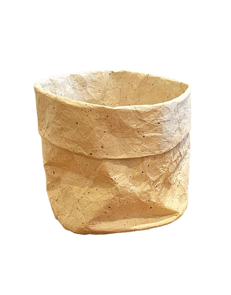 . flowerpot made of gampi paper