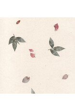 Gampi paper with flowers