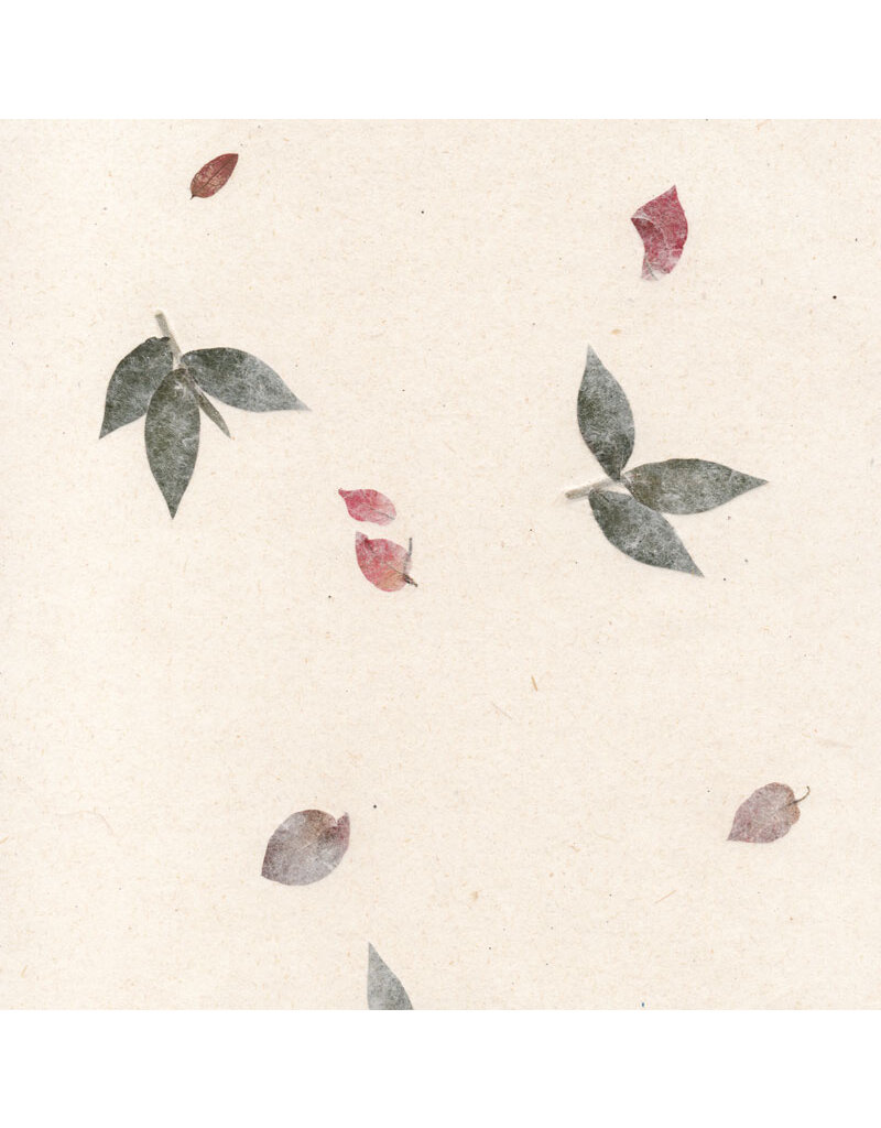 Gampi paper with flowers
