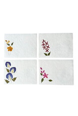Set of 4  envelopes with flowers, 22x16 cm