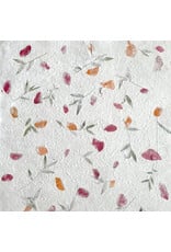 Papier de mûrier melange de fleurs