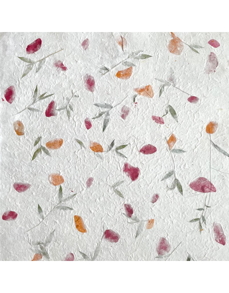 Papier de mûrier melange de fleurs