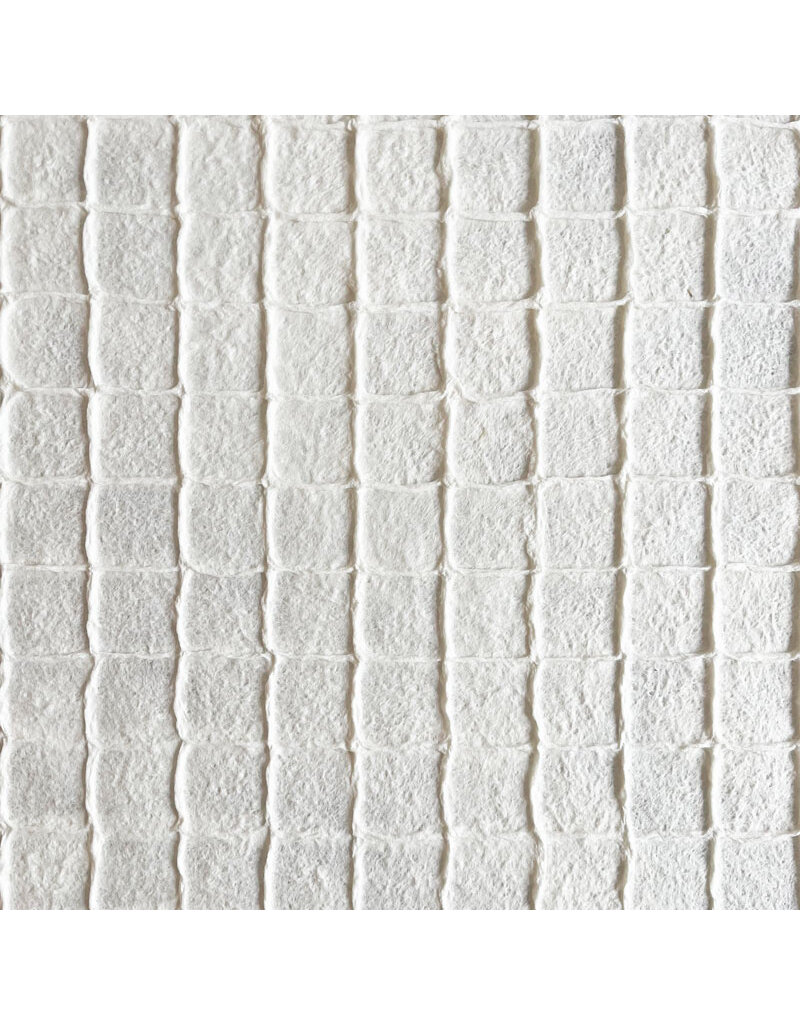 Mulberry paper with embossed check pattern